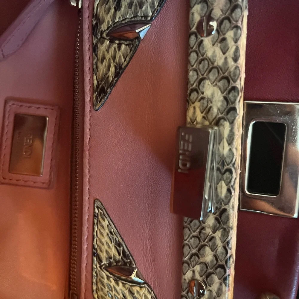 Fendi Exotic Mini Peekaboo Monster W/ COA and Dust Bag - Picture 4 of 17